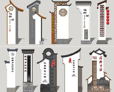 武定美丽乡村标识标牌有哪些分类？