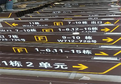 武定广告标识中，常见的几种安装方式。